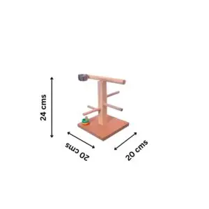 T stand with Four perches